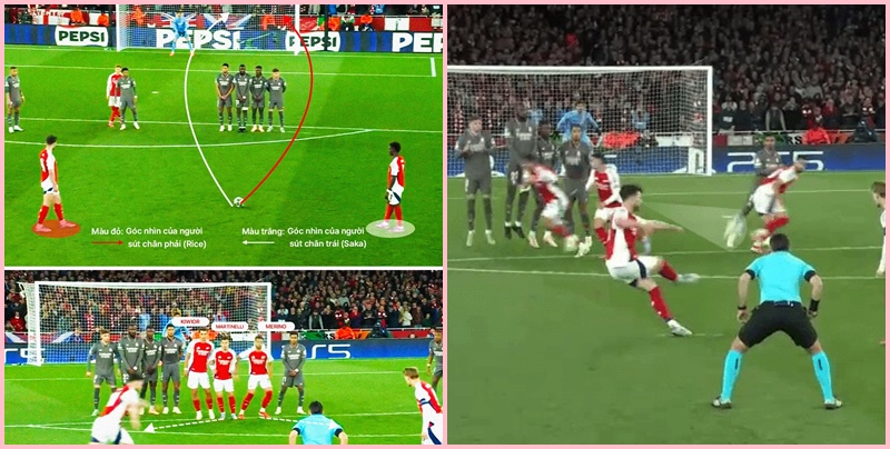 Cú đá phạt của Rice: Kẻ phát hiện sơ hở rất nhanh